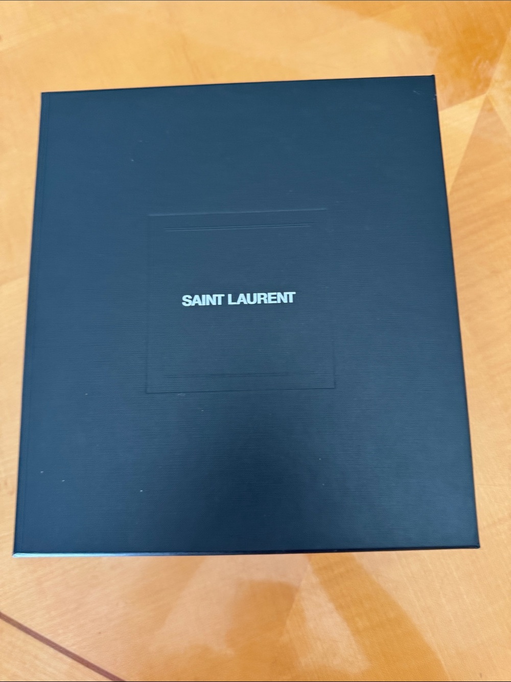 Saint Laurent Black Gift Box with Center Logo